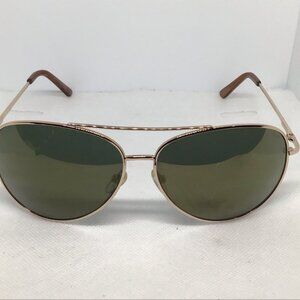 Oscar de la Renta OSS3031 718 Women’s Cat Eye Sunglasses Gold Brown UV 100%